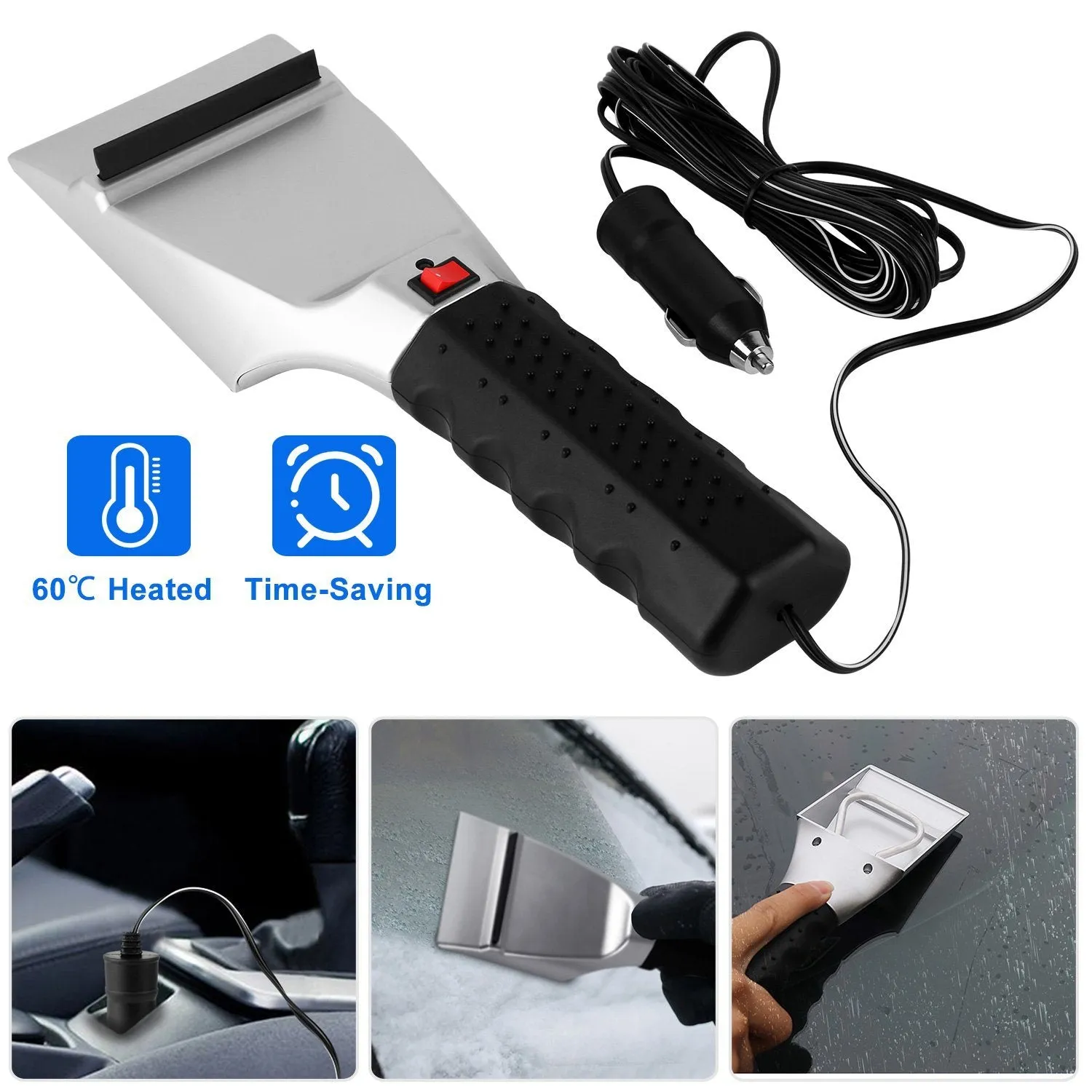 12V Car Electric Heated Ice Snow Scraper