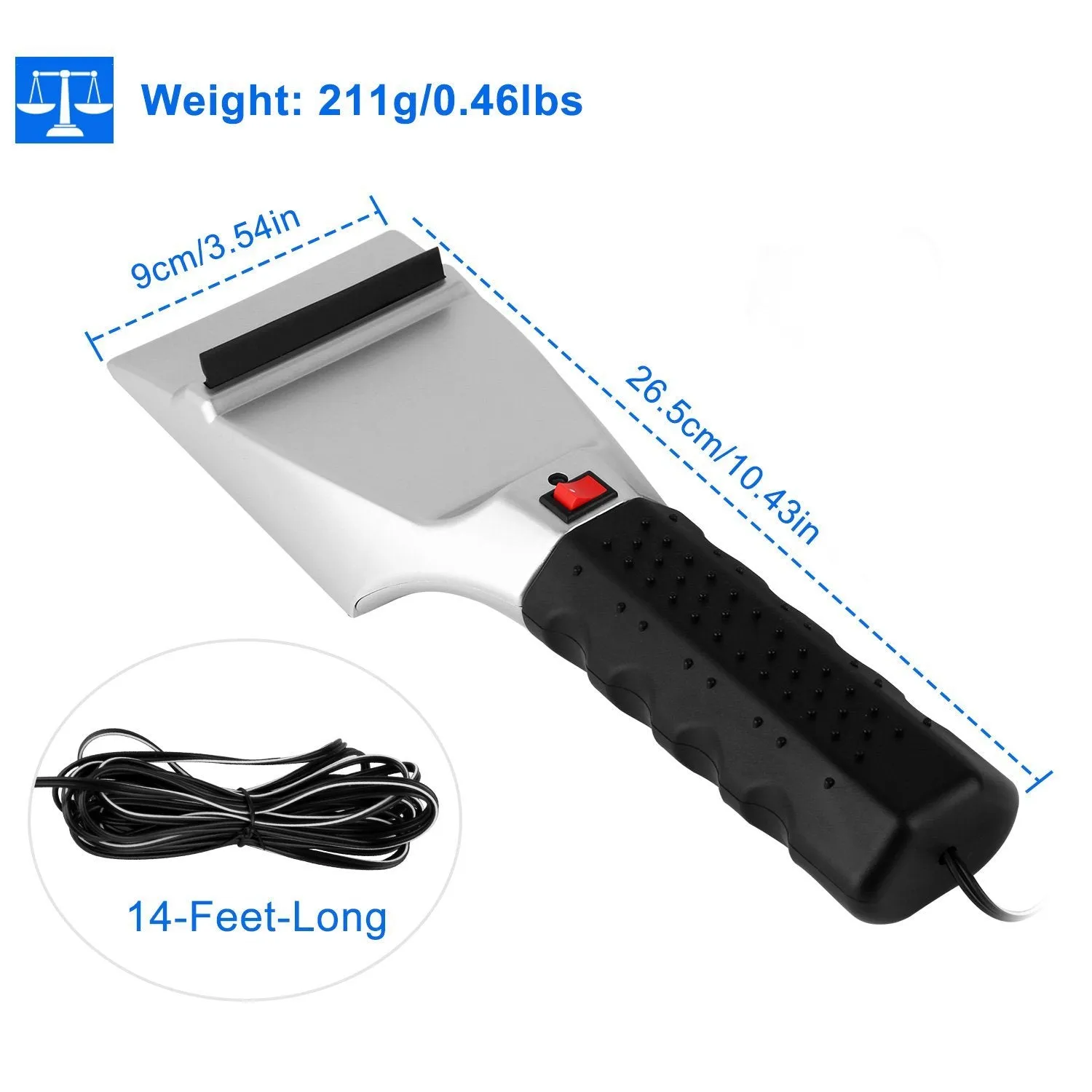 12V Car Electric Heated Ice Snow Scraper