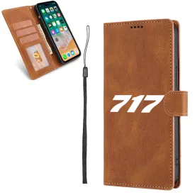 717 Flat Text Designed Leather Samsung S & Note Cases