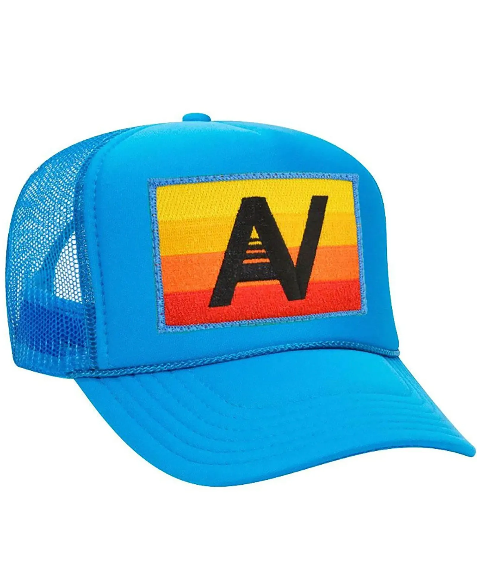 Aviator Nation Logo Rainbow Vintage Trucker