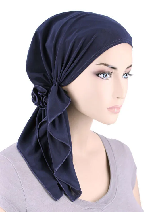 Bella Scarf Navy Blue