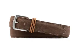 Bermuda Braid Nubuck Belt - Bark