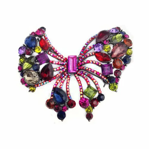 Bow Diamante Brooch