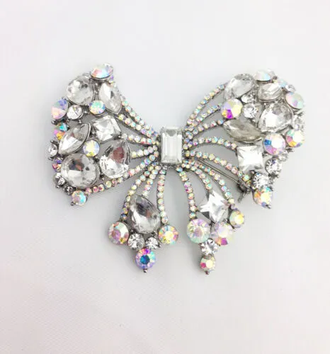 Bow Diamante Brooch