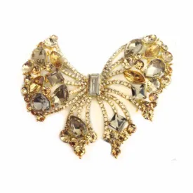 Bow Diamante Brooch