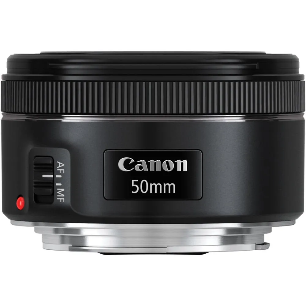 Canon EF 50mm f/1.8 STM Lens 0570C002   64GB Memory Card - Deluxe Bundle- International Version