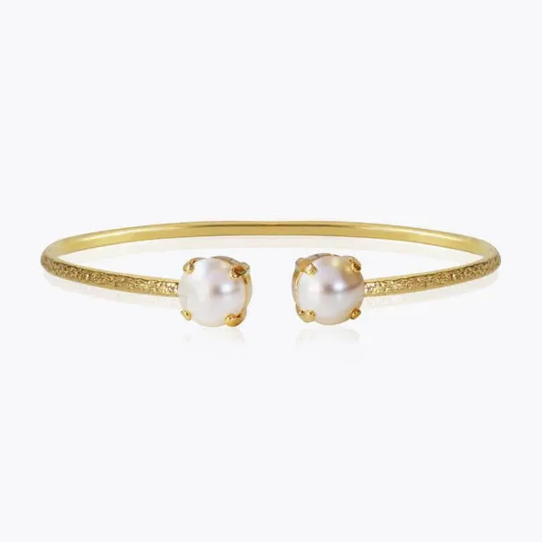 Caroline Svedbom Classic Petite Gold Bracelet - Pearl