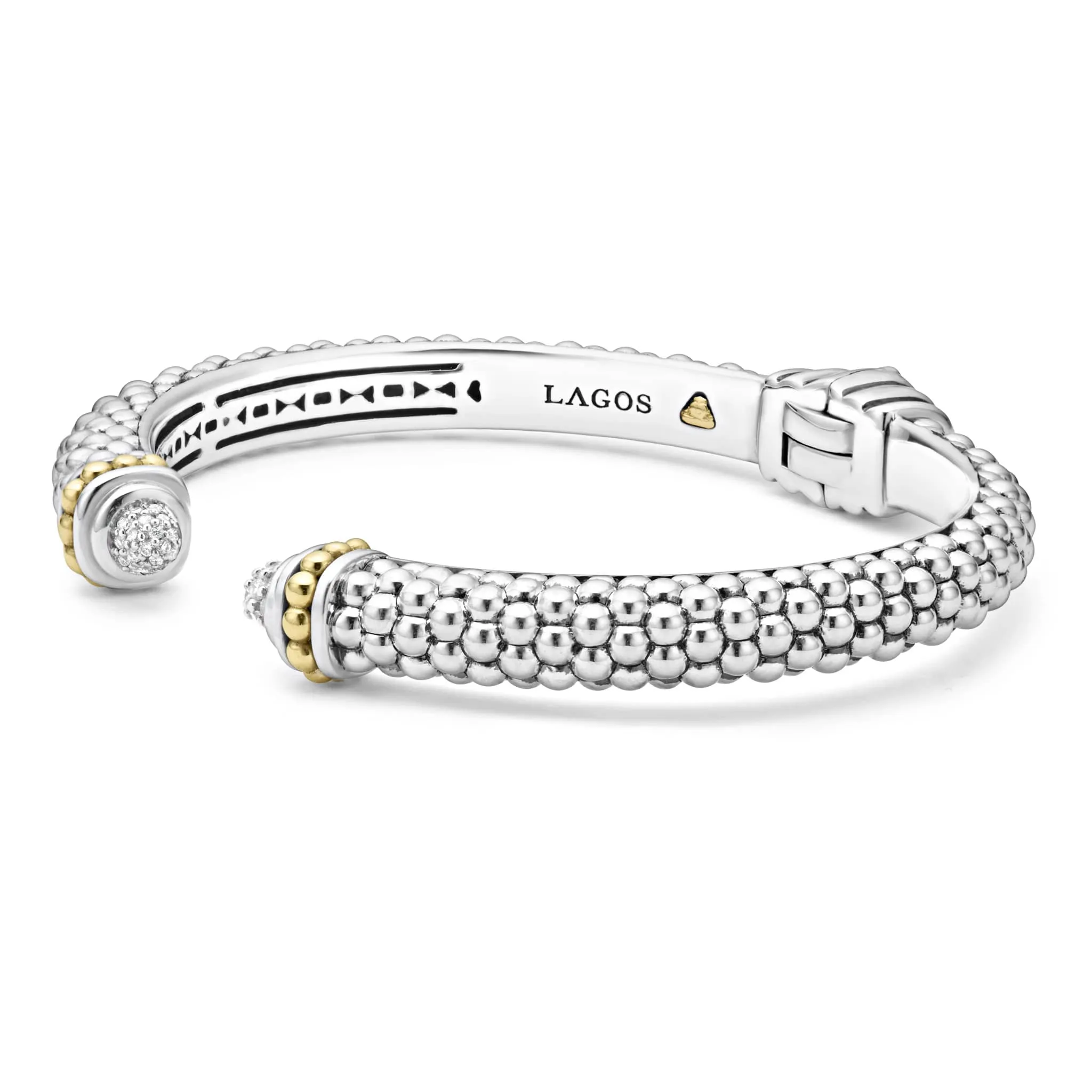 Caviar Lux Diamond Cuff Bracelet | 8mm