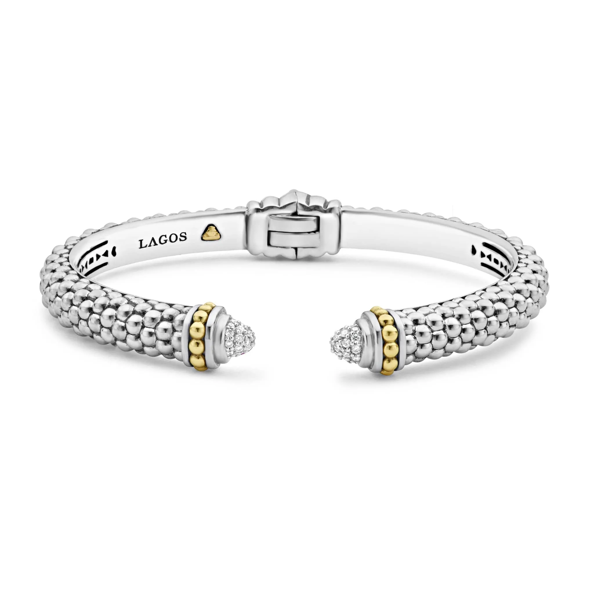 Caviar Lux Diamond Cuff Bracelet | 8mm