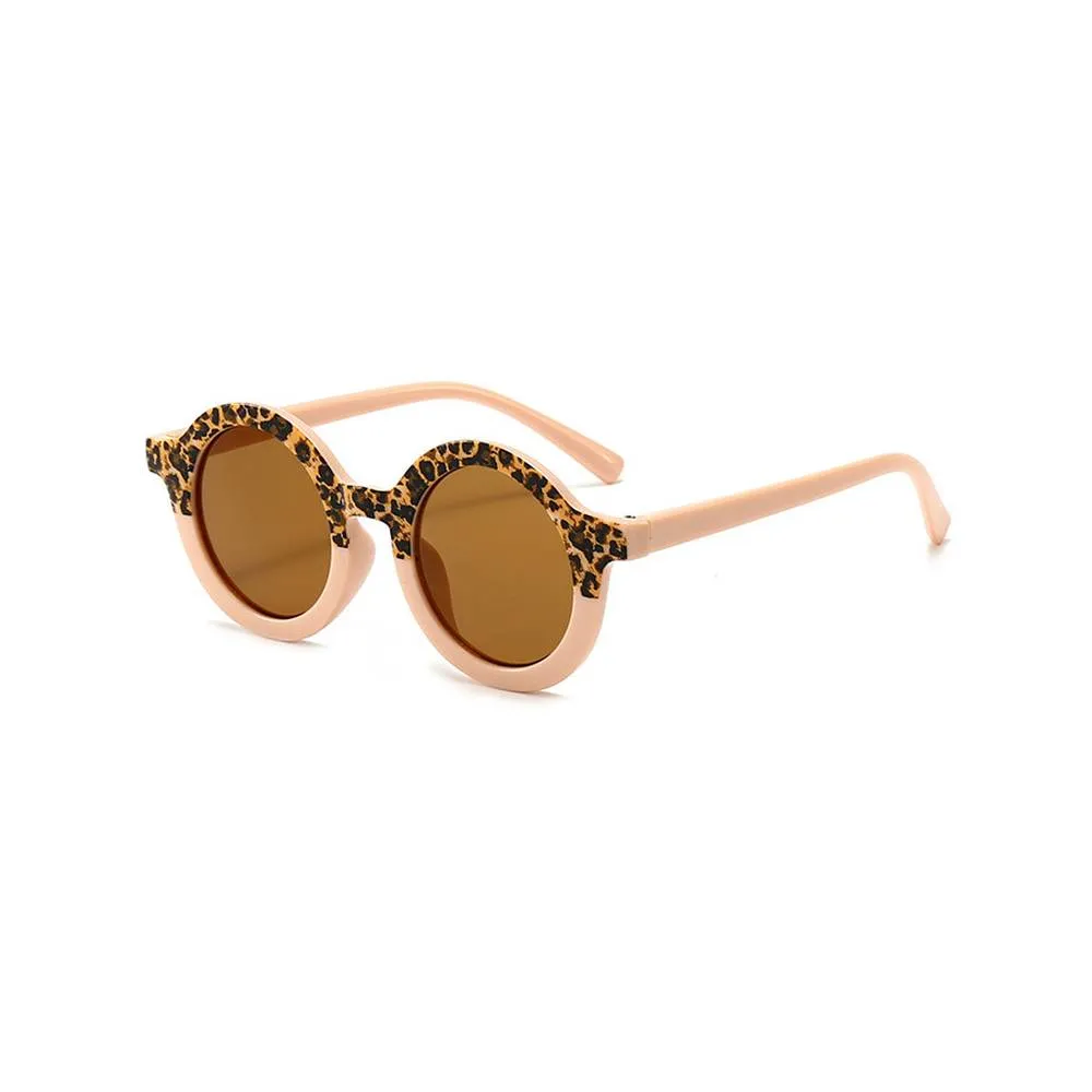 Coral Leopard Ava Baby Sunglasses