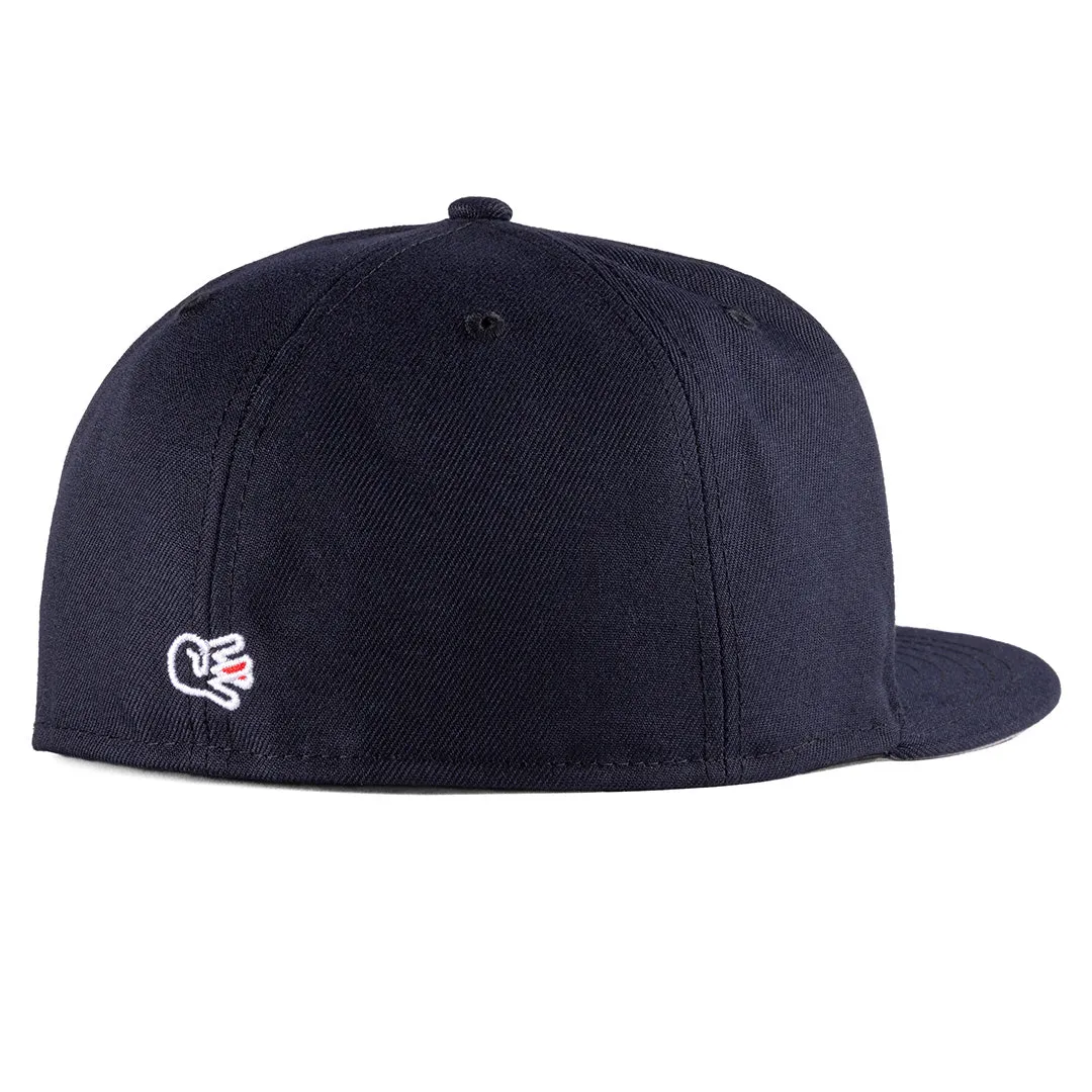 Eastside Script Navy New Era Fitted