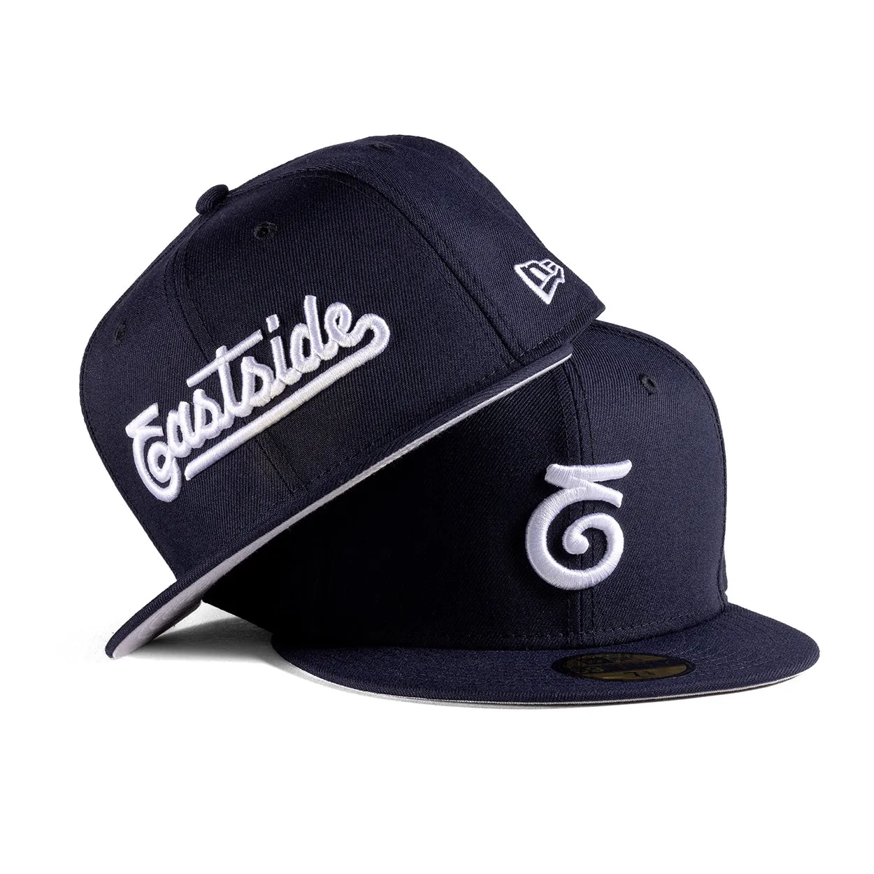 Eastside Script Navy New Era Fitted