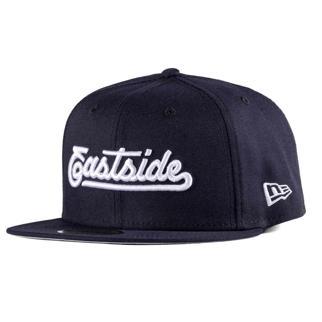 Eastside Script Navy New Era Fitted