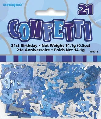 Glitzy Blue - Confetti - 21