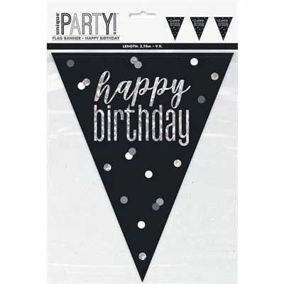 Glitzy Happy Birthday Bunting