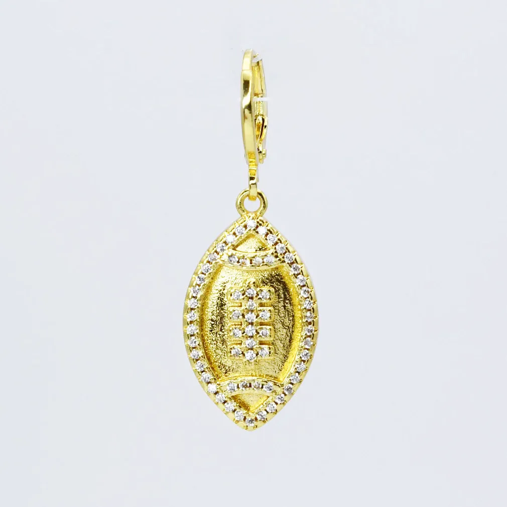 Gold Football Charm CH-340