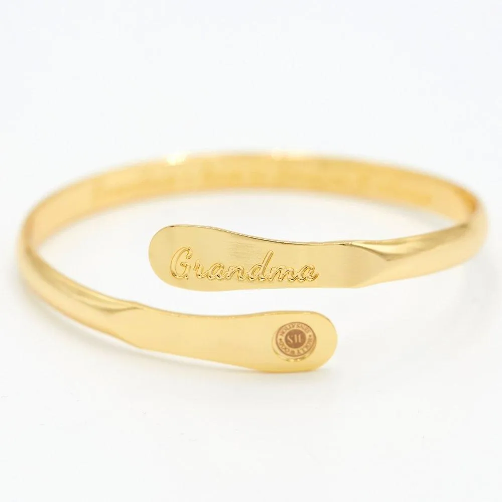 Grandma Bracelets, Engraved Bracelets Grandma’s love is forever & always