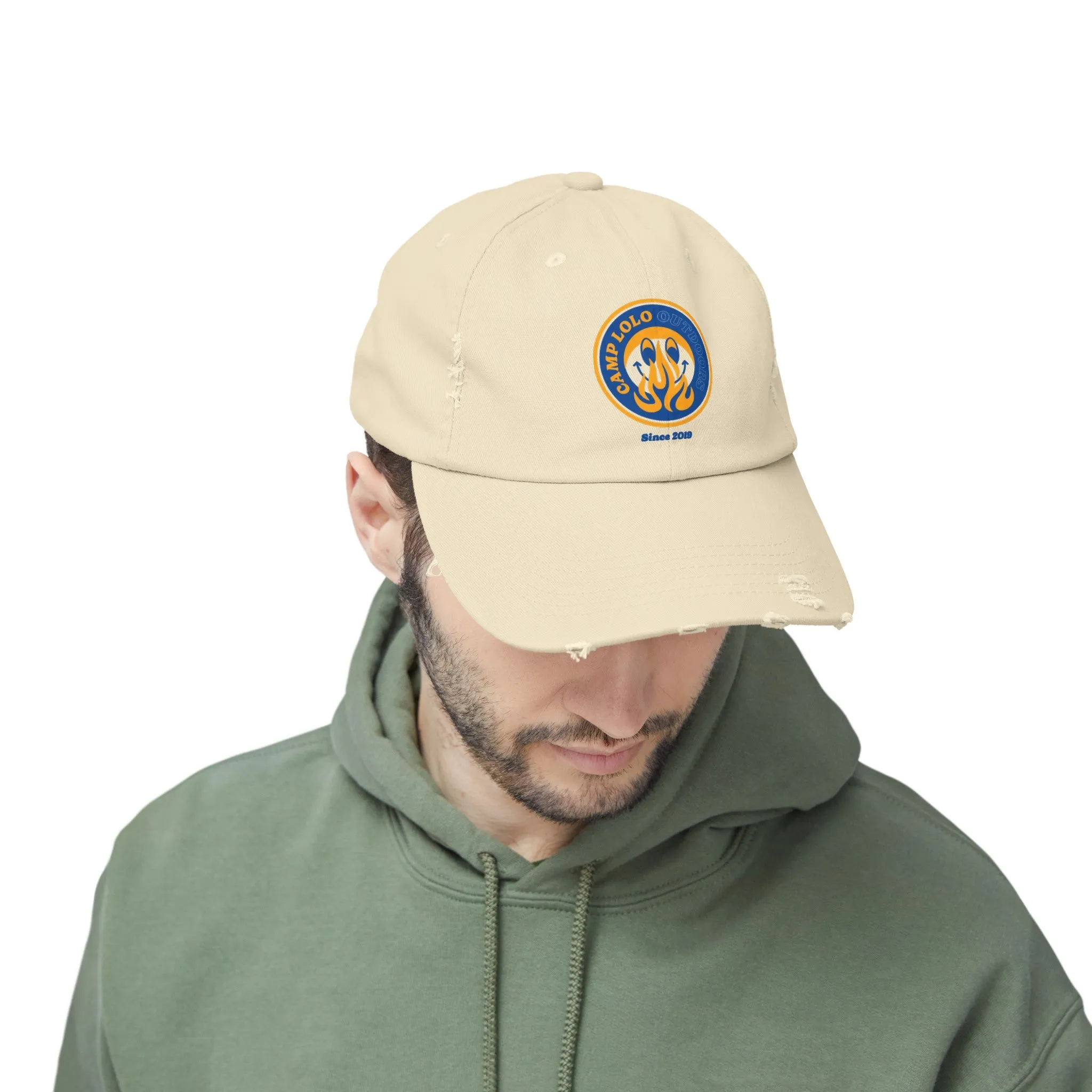 Happy Camper Classic Distressed Cap