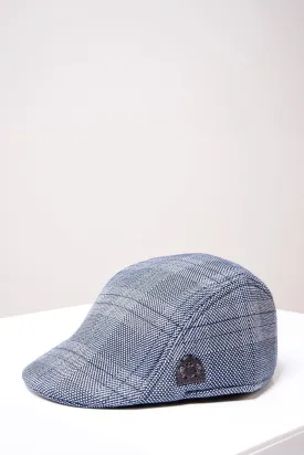 JERRY - Grey Check Flat Cap