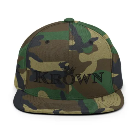 Krown Embroidered Baseball Cap Snapback