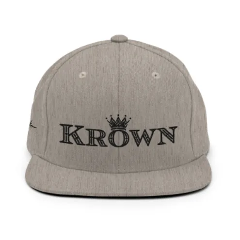 Krown Embroidered Baseball Cap Snapback