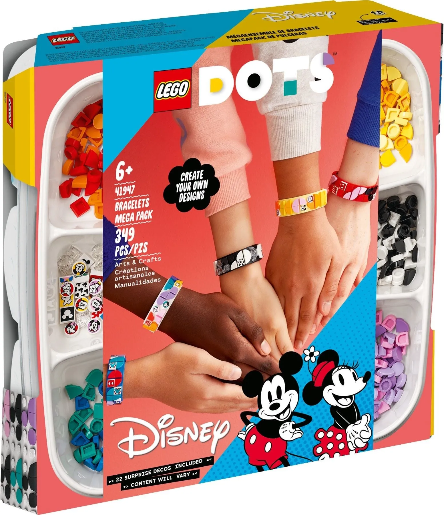 LEGO 41947: DOTS: Mickey and Friends Bracelets Mega Pack