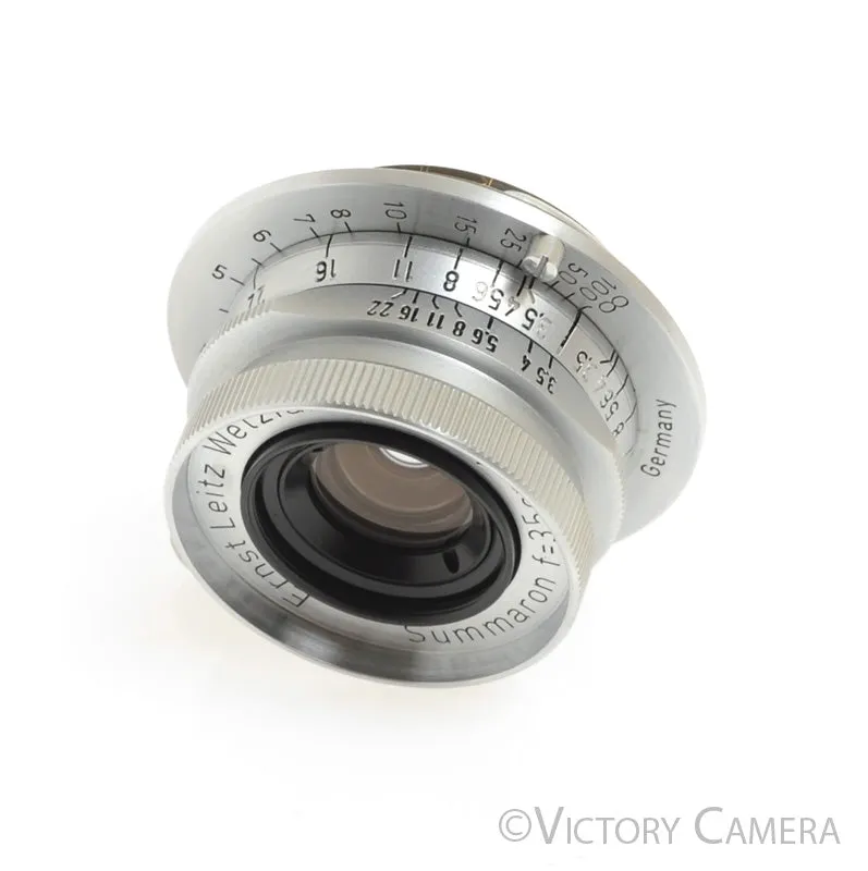 Leica Summaron 3.5cm 35mm F3.5 L39 LTM Screw Mount Lens (feet) -Clean-