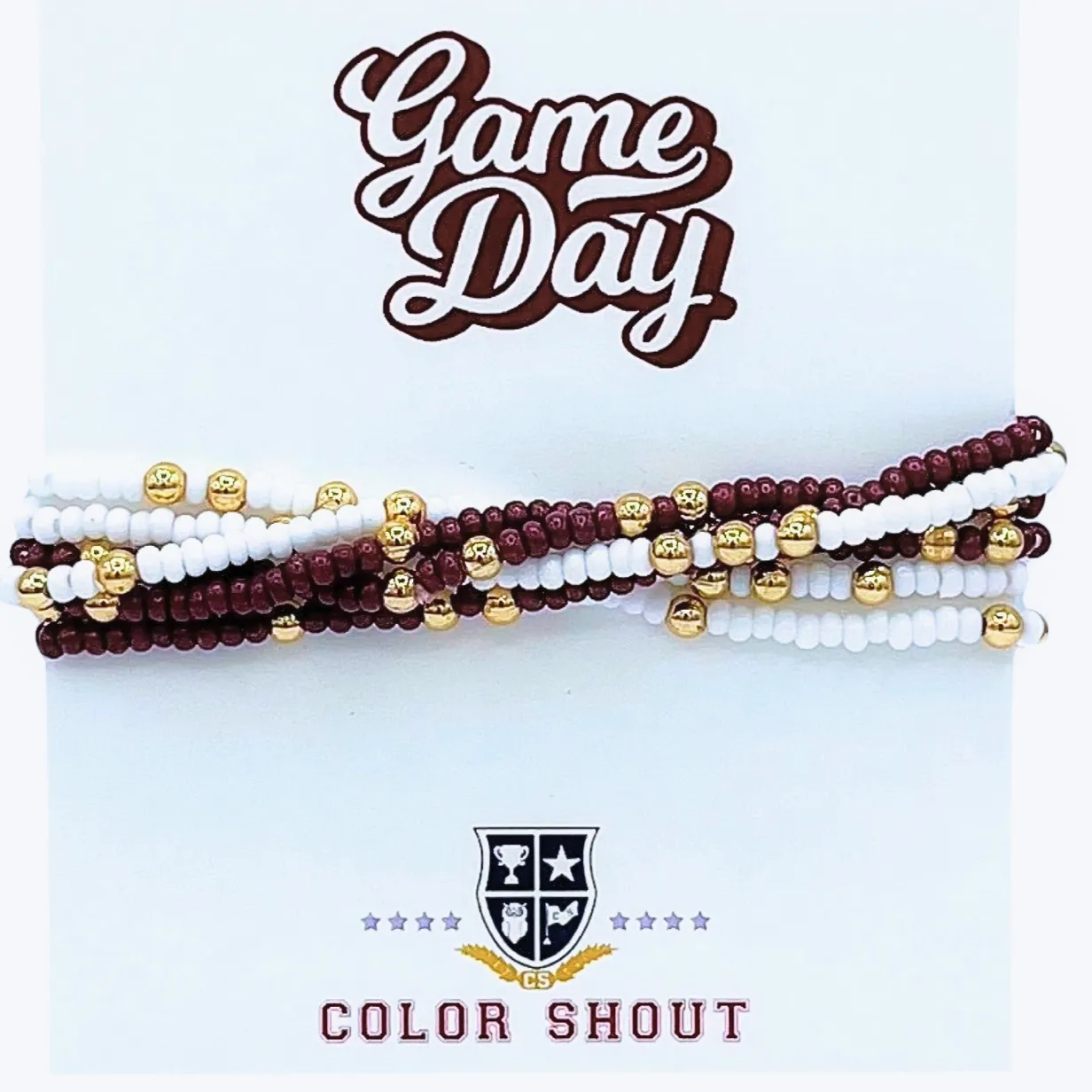 Lover of the Game Multi Color Beaded Bracelet Set