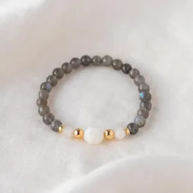 Lunar Radiance Labradorite Gemstone Bracelet 6mm