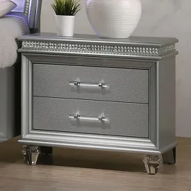 MADDIE Night Stand, Silver