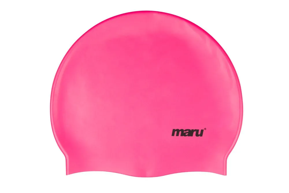 Maru Plain Silicone Swimming Caps