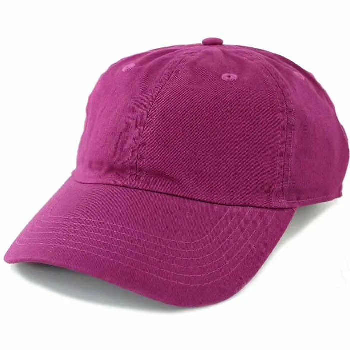 Newhattan 100% Cotton Solid Color SOFT Baseball Caps 1400