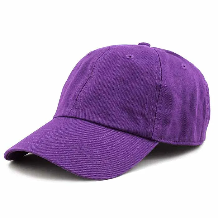 Newhattan 100% Cotton Solid Color SOFT Baseball Caps 1400