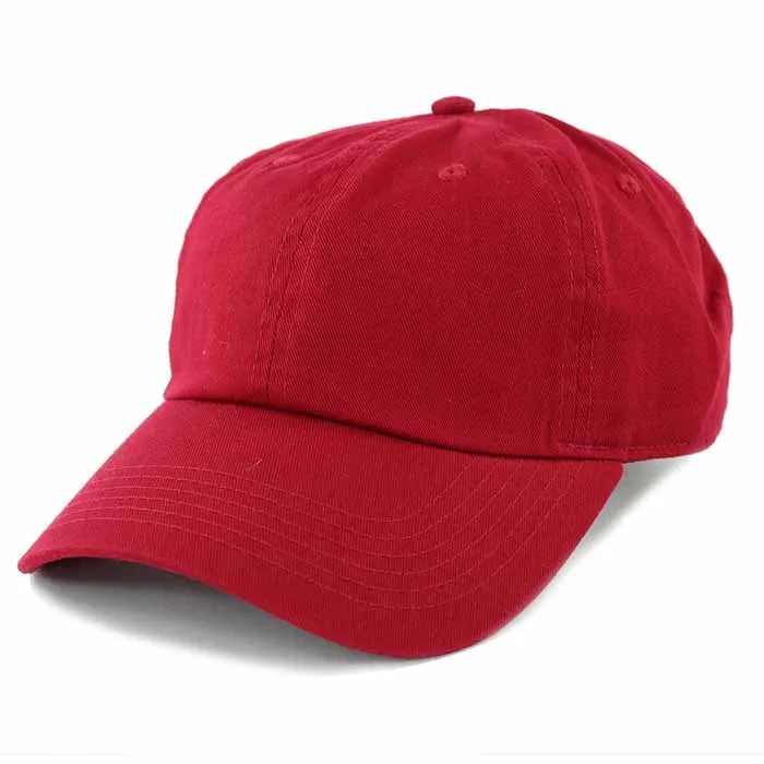 Newhattan 100% Cotton Solid Color SOFT Baseball Caps 1400