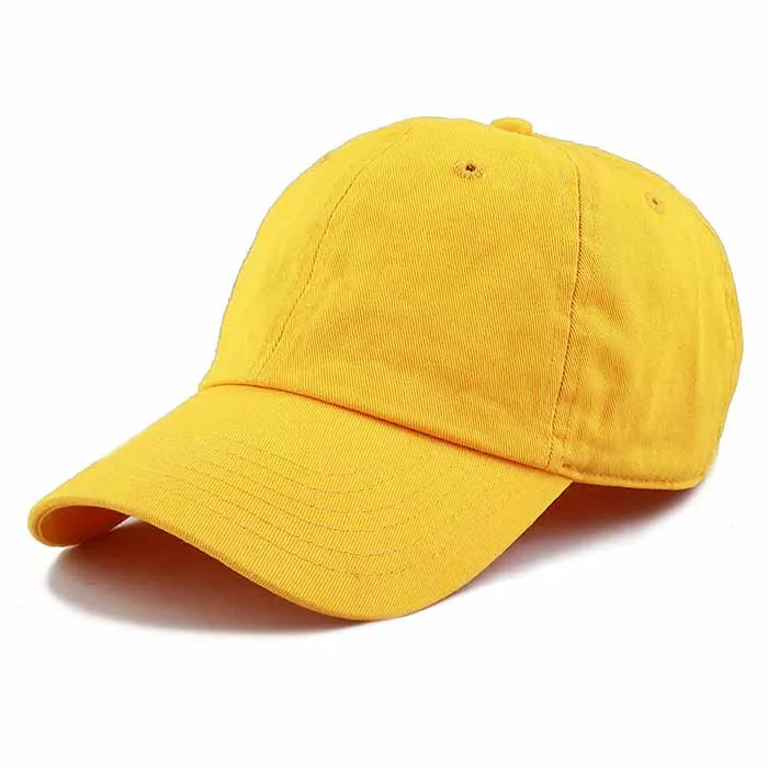 Newhattan 100% Cotton Solid Color SOFT Baseball Caps 1400