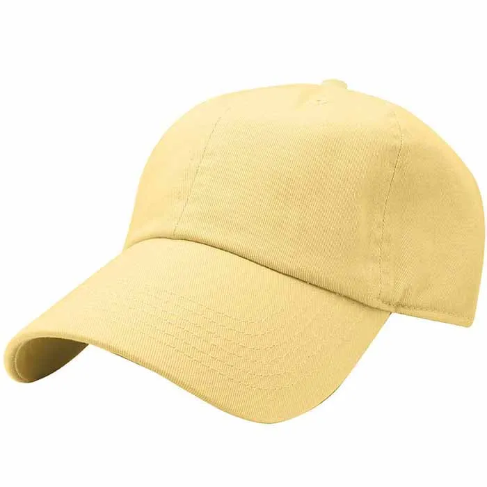 Newhattan 100% Cotton Solid Color SOFT Baseball Caps 1400