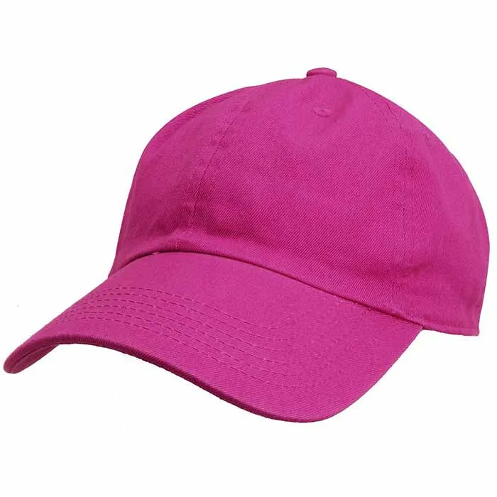 Newhattan 100% Cotton Solid Color SOFT Baseball Caps 1400