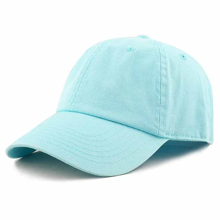 Newhattan 100% Cotton Solid Color SOFT Baseball Caps 1400