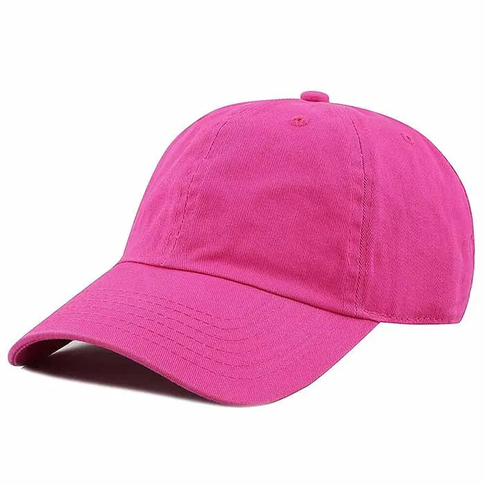 Newhattan 100% Cotton Solid Color SOFT Baseball Caps 1400