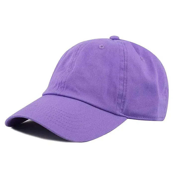 Newhattan 100% Cotton Solid Color SOFT Baseball Caps 1400