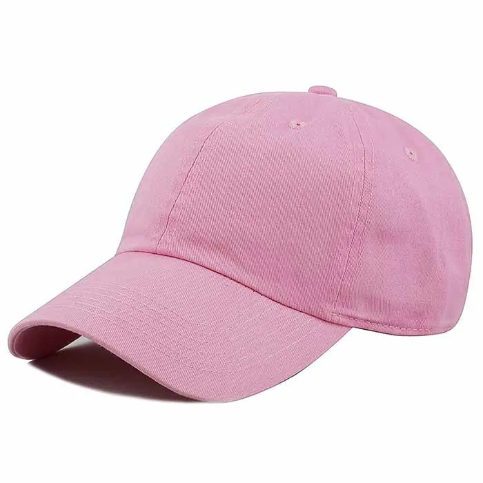 Newhattan 100% Cotton Solid Color SOFT Baseball Caps 1400