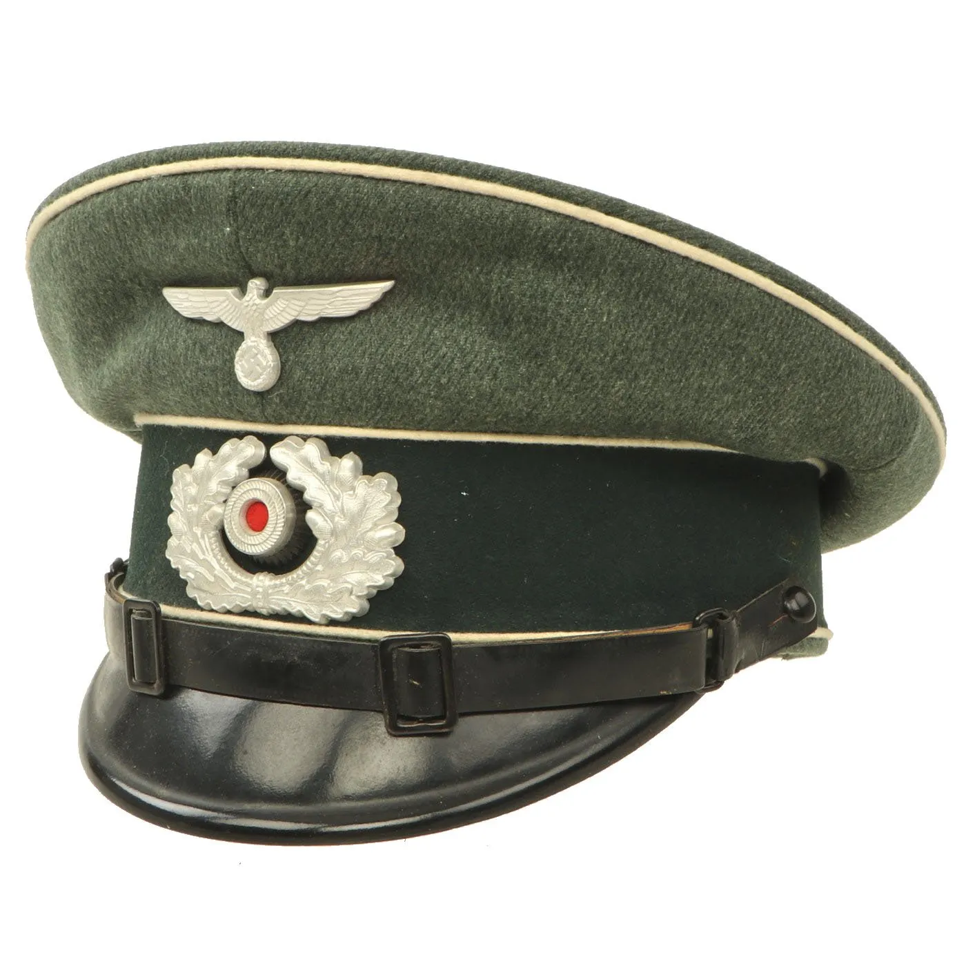 Original Excellent Condition German WWII Wehrmacht Army Heer Infantry EM - NCO Visor Cap - Size 54