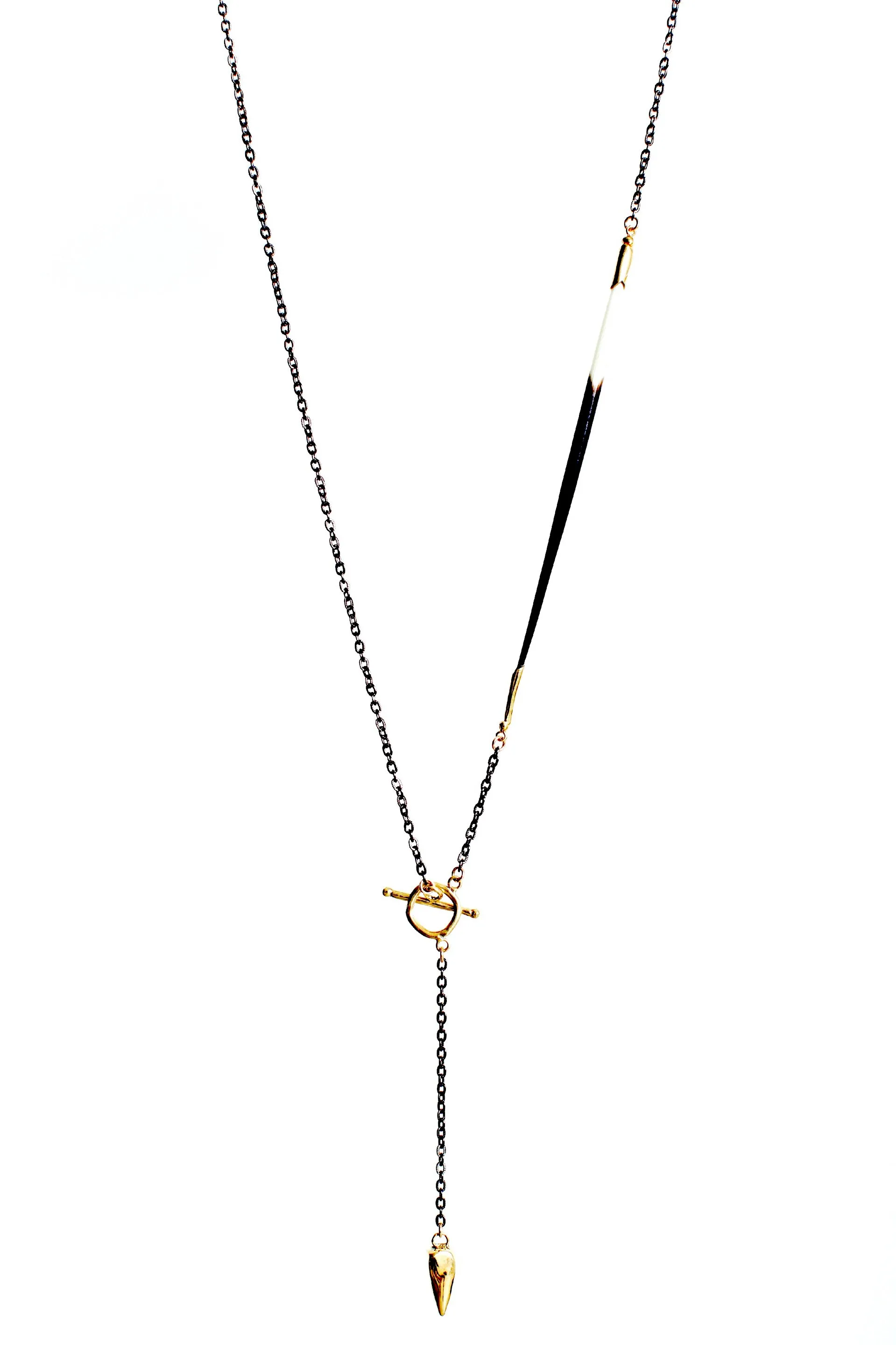 Quill Lariat Necklace