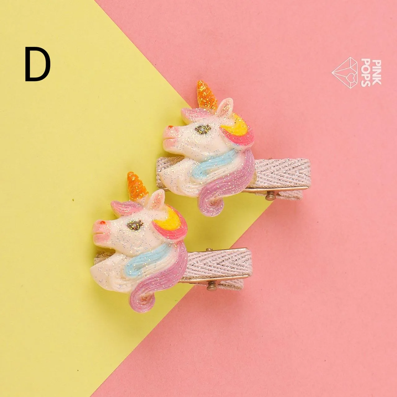 Rainbow Unicorn Hair Clips