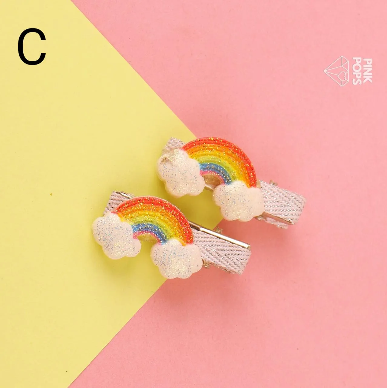 Rainbow Unicorn Hair Clips