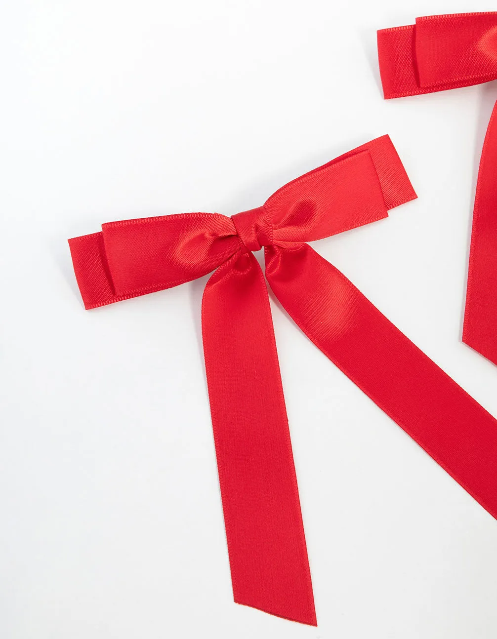 Red Medium Double Loop Bows 2-Pack