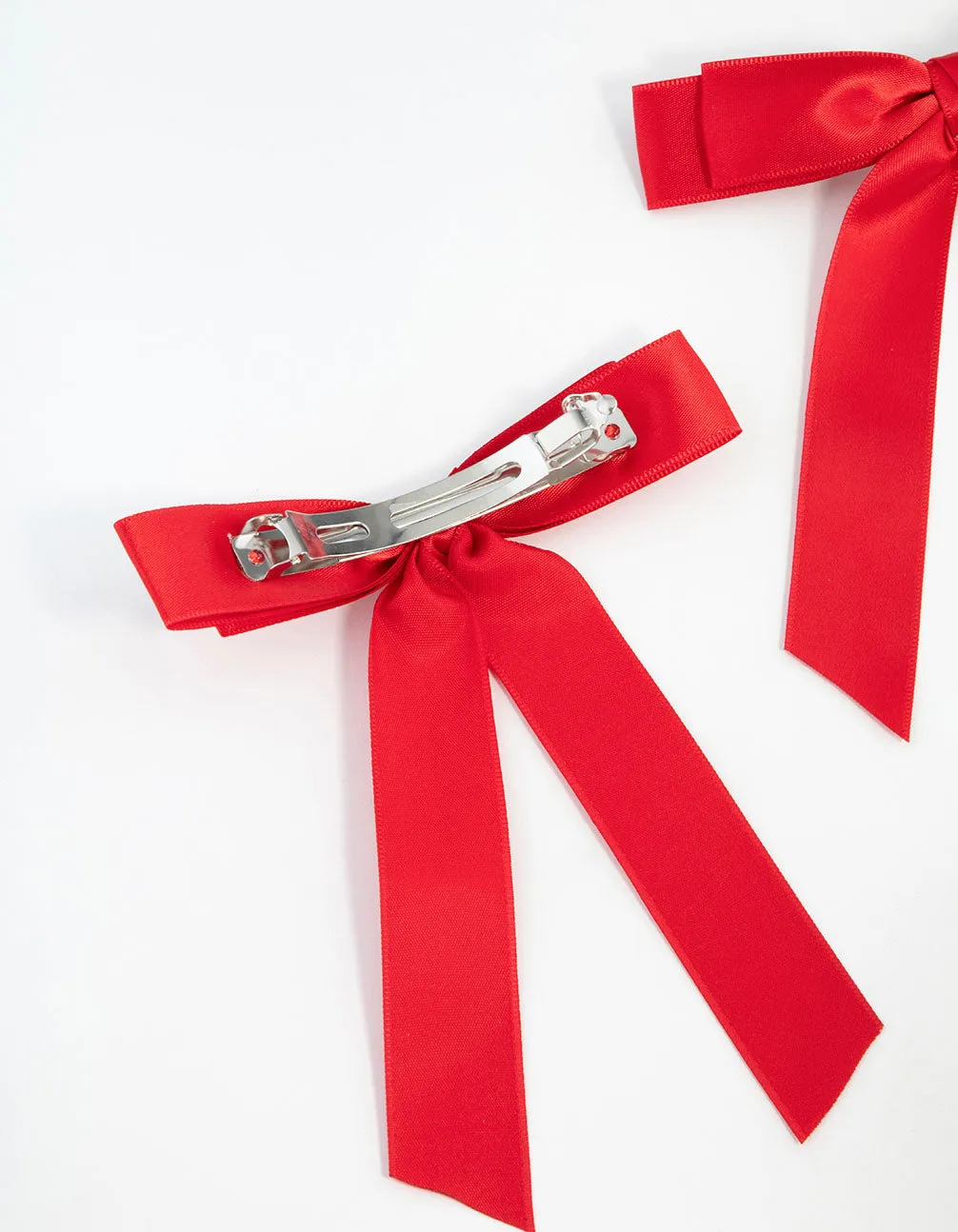 Red Medium Double Loop Bows 2-Pack