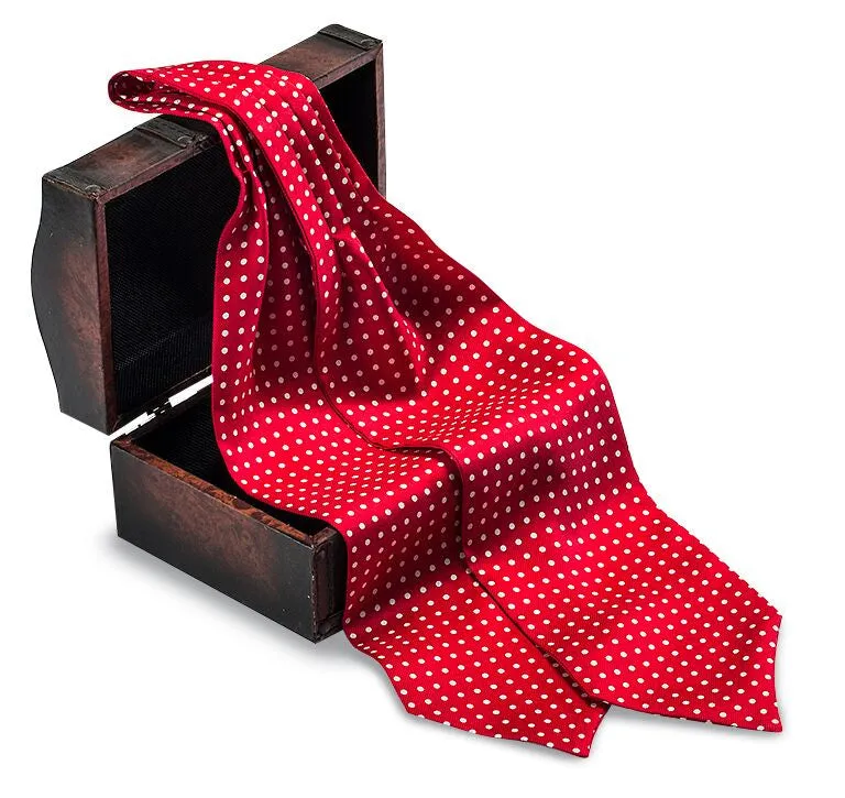 Red/ White Windsor Dots Ascot - A711