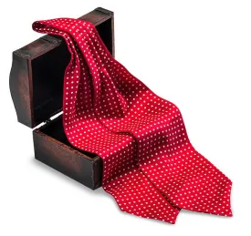 Red/ White Windsor Dots Ascot - A711