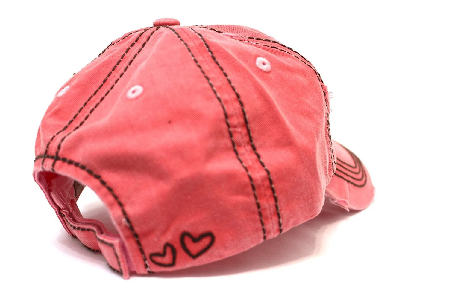 Rose "BLESS YOUR HEART" Women's Cap w/ <3 Detail